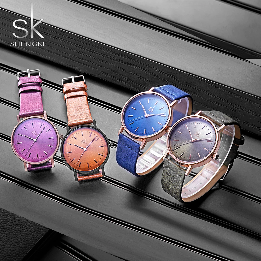 SHENGKE Women Wrist Watch Women Minimalist Watches Top Brand Luxury Women\'s Watches Fashion Ladies Watch Clock reloj mujer