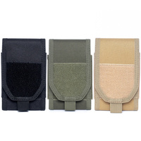 5.5 Inch Tactical MOLLE Mobile Phone Pouch  Hook Loop Belt Waist Bag EDC Pouches Holster Cell Phone Cover Case