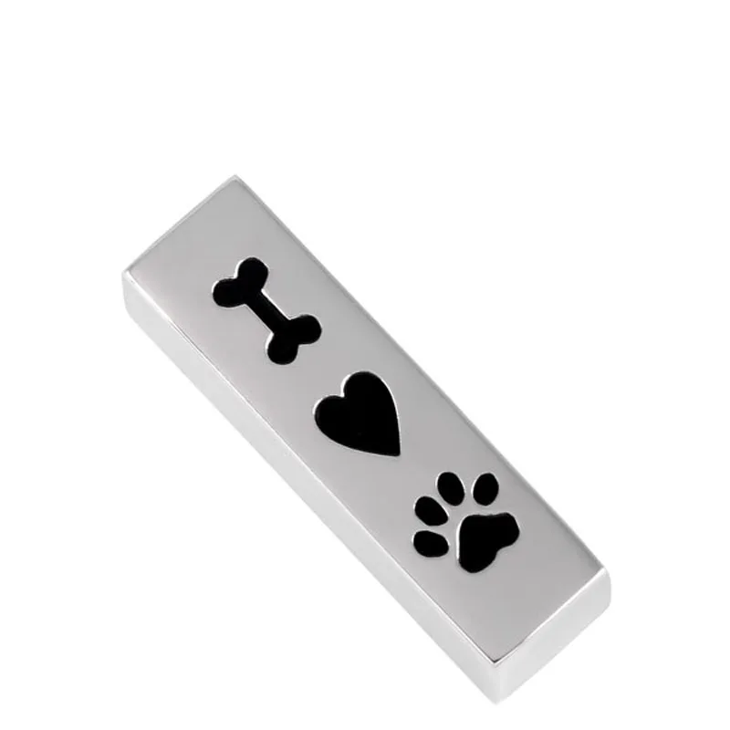 IJD8001 I Love Dog memorial Urn 316L Stainless Steel Pet Memorial jewelry cremation ashes pendant