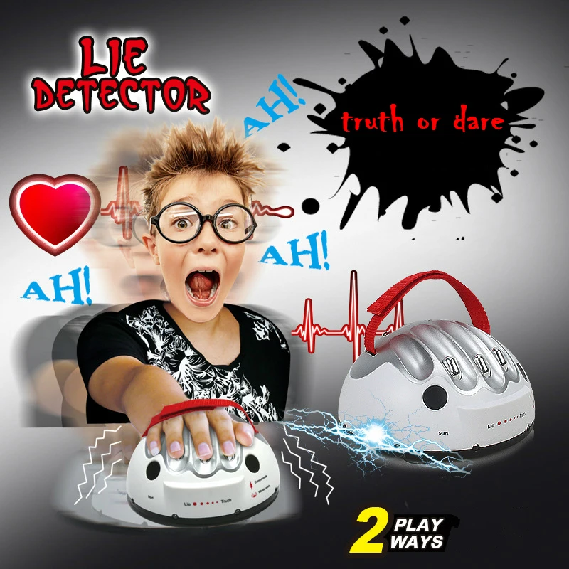 

Polygraph Toys Funny Adjustable Adult Game Test Electric Lie Detector Shocking Liar Truth Or Dare Game Consoles