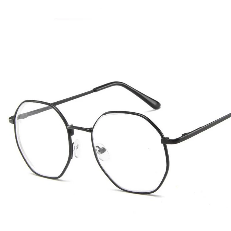 Polygonal Women Men Myopia Glasses With Degree Retro Metal Student Shortsighted Prescription Eyeglasses 0 -0.5 -0.75 To -4.0