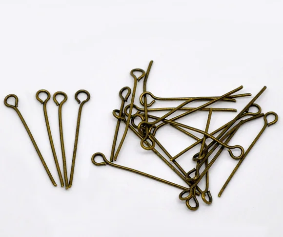 

Free Shipping 600pcs Antique Bronze Eye Pins 26x0.7mm Jewelry Making Findings Wholesale