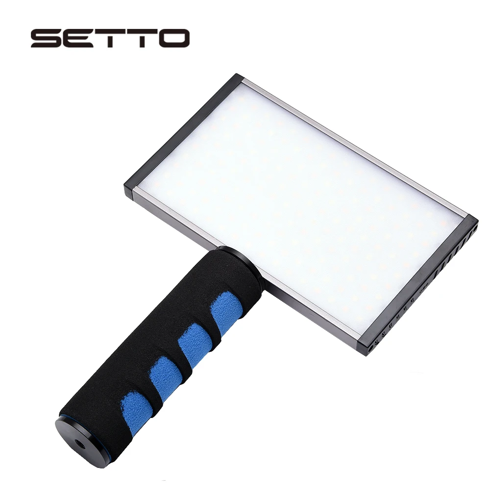 SETTO Bicolor Temperature 3200K-5600K Adjustment Led Video Light Lamp for Canon Nikon Sony Camera with Battery and USB Charger