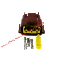 1 Set 3 Pin Automotive Ignition Coil Plug Female Connector TPS Throttle Position Sensor For Cars Nissan 6098-0142