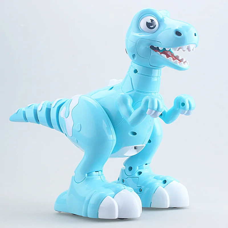 Novo inteligente elétrico spray andando dinossauro brinquedo 908b animatronic simulação de controle remoto jurássico rc dinossauro robô