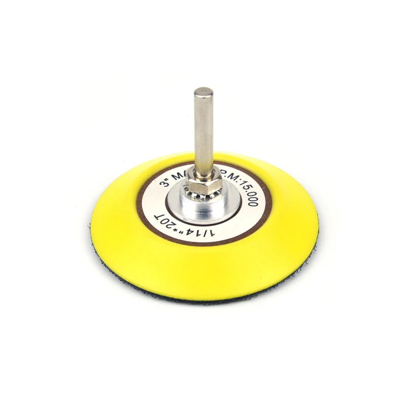 POLIWELL 3 inch 75mm Hook & Loop Sanding Disc M6 Female Thread Back-up Pad+6mm Shank fit Electric Grinder Rotary Abrasive Tools