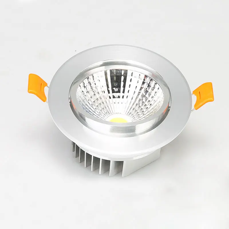 

LED Downlights COB 3W 5W 7W 12W Recessed LED downlight led Spot Light Lamp warm Silvery aluminum dimmable 220V 110V home decor