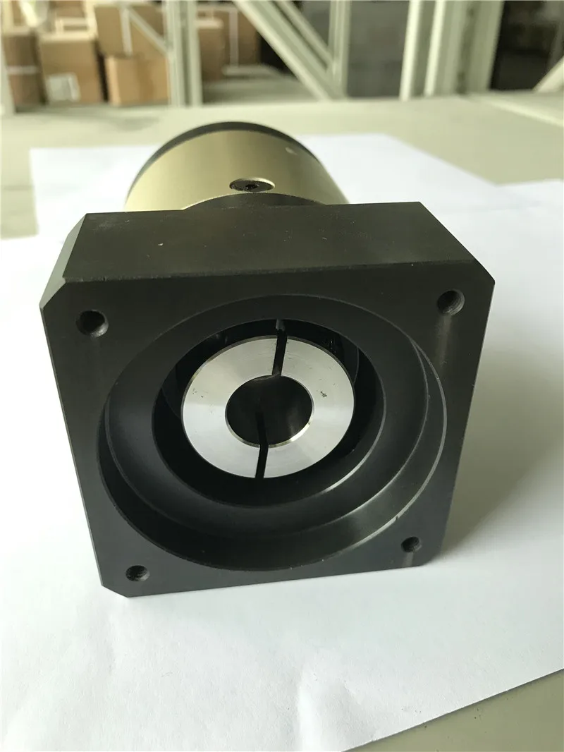 10 arcmin 60 round flange Economical planetary reducer gearbox 15:1 to 100:1 for NEMA23 stepping motor input shaft 6.35mm