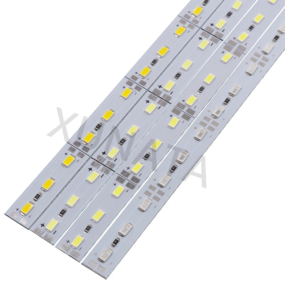 5/10/20 sztuk DC12V 0.25M/0.5m biały/ciepły biały/czerwony/zielony/niebieski aluminiowa listwa LED Light 5730 5630 sztywna listwa światła