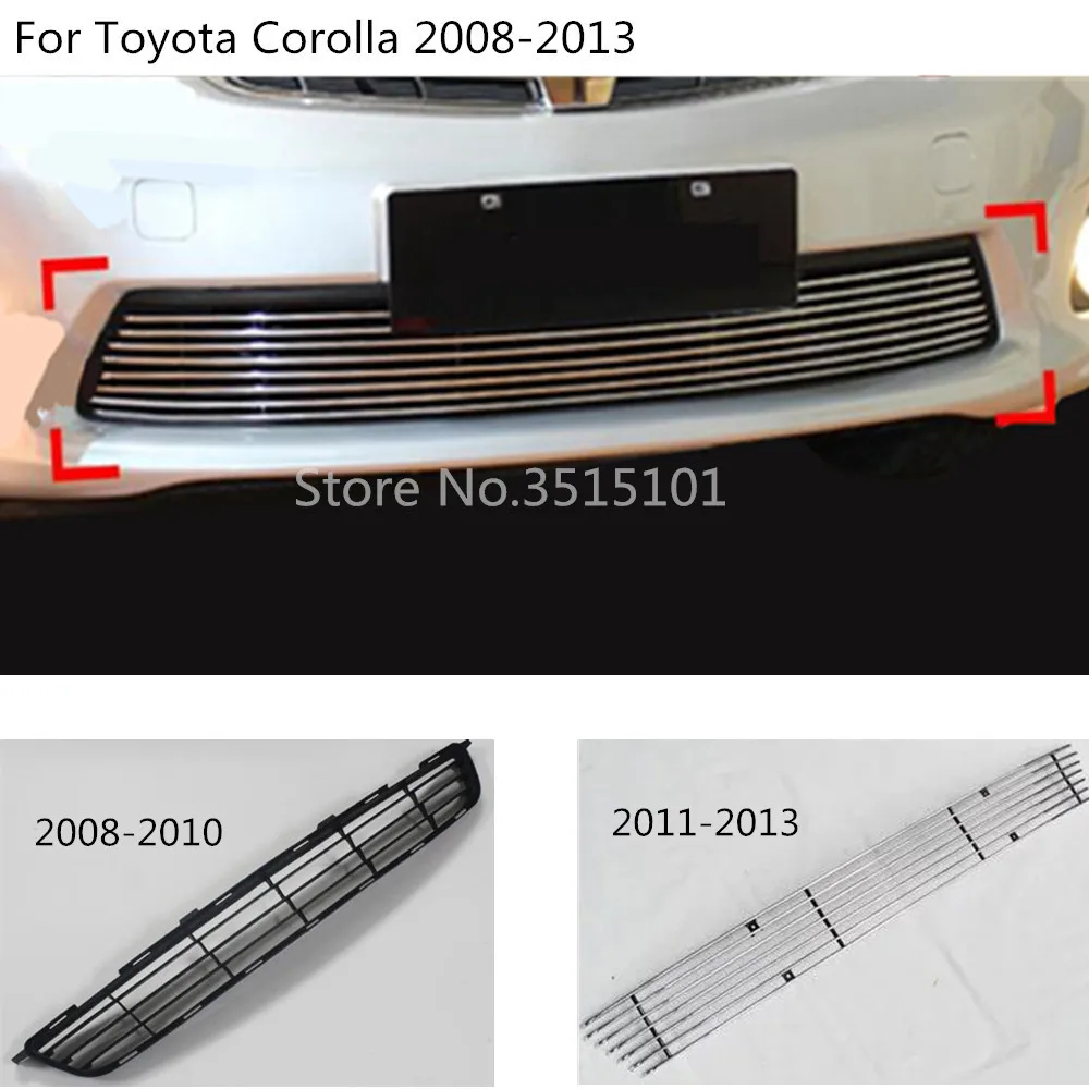 Car Protection Metal/Plastic Trim Stick Up Racing Grid Grill Grille Frame For Toyota Corolla Altis 2008 2009 2010 2011 2012 2013