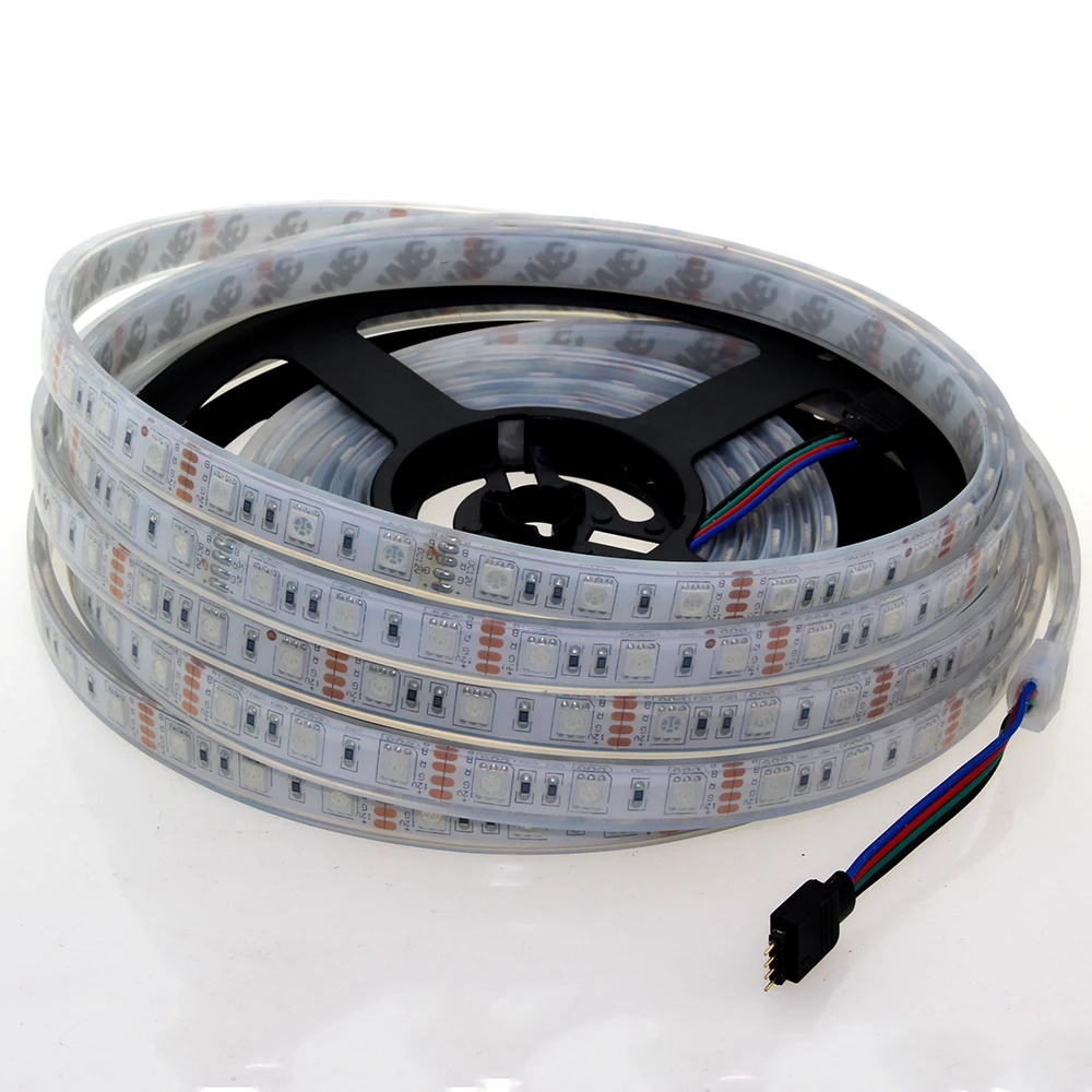 super bright Waterproof IP68 LED Strip 5050 SMD Aquarium Pool Lighting 5m 300 Leds DC 12V Fita light led strips for tv