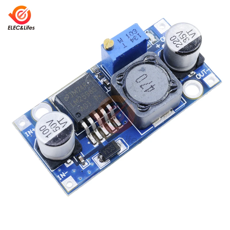 5Pcs LM2596 DC-DC Buck Converter Step Down Module Non-isolated board Power Supply Output 1.25V-30V