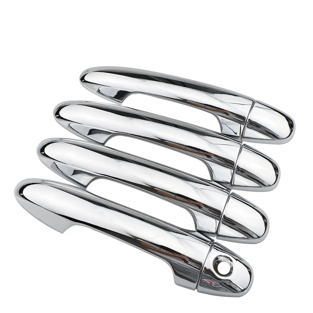 

Car Exterior Chrome Side Door Handle Cover Trims For Toyota RAV4 RAV-4 2013 2014 2015 ABS Chrome 8PCS/SET