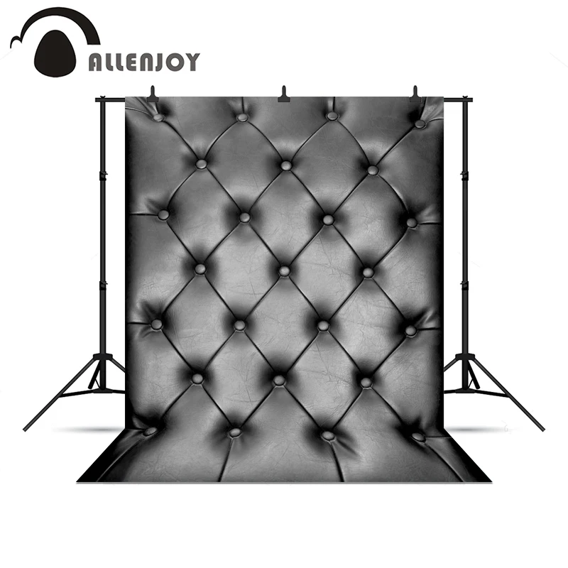 Allenjoy-Fondo para sesiones fotográficas, telón de fondo de vinilo para estudio fotográfico, simple y moderno, cabecera de cama, color gris