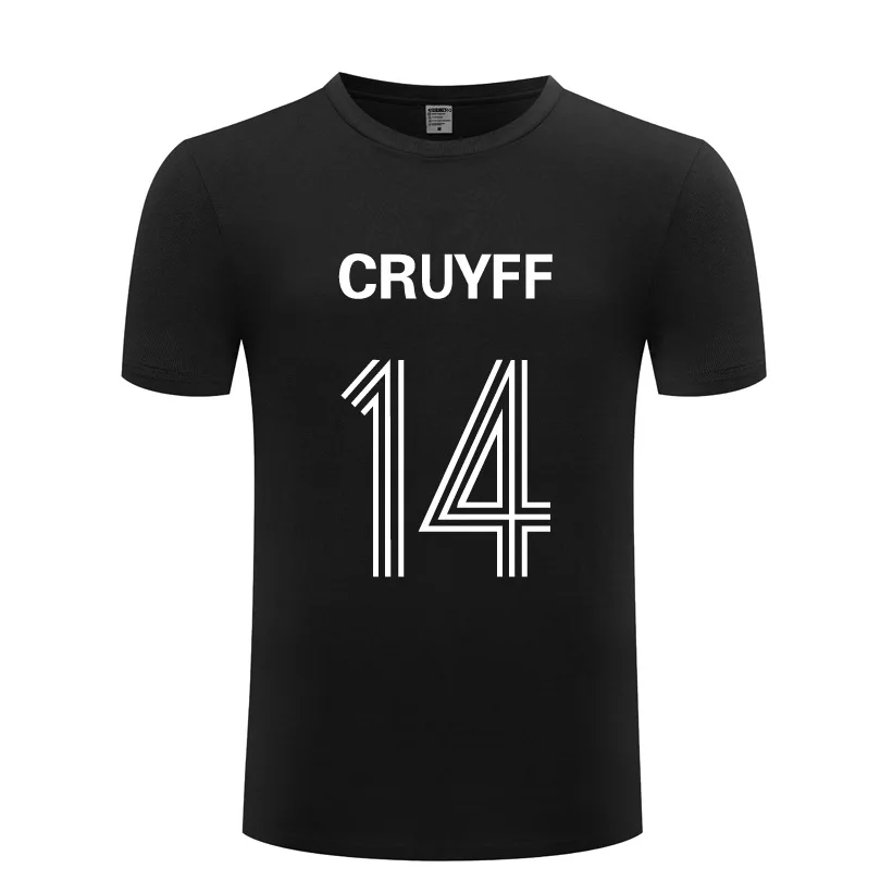 JOHAN CRUYFF 14 Camisetas estampadas para Hombre, Camiseta de algodón de manga corta con cuello redondo para Hombre, Camisetas deportivas de moda de verano para Hombre, Camisetas para Hombre