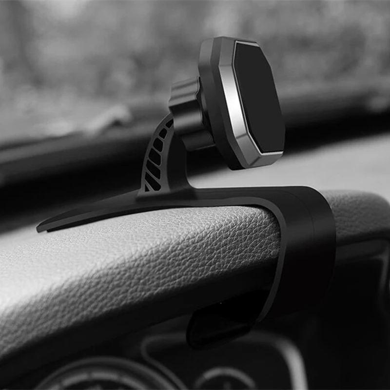 Gemakkelijk Clip Magnetische Auto Telefoon Houder Dashboard Auto Houder Magneet Auto Telefoon Houder Universele Gps Stand Mount Display 360 Draaibaar