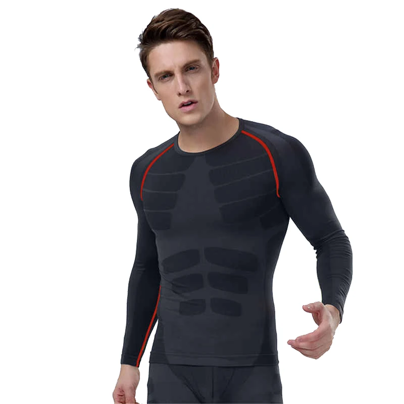 

2019 Sport Suit Men Quick Dry Sports Suits Tight Tracksuits Mens Winter Autumn Fitness Running Suits Set Warm Jogging Tracksuit