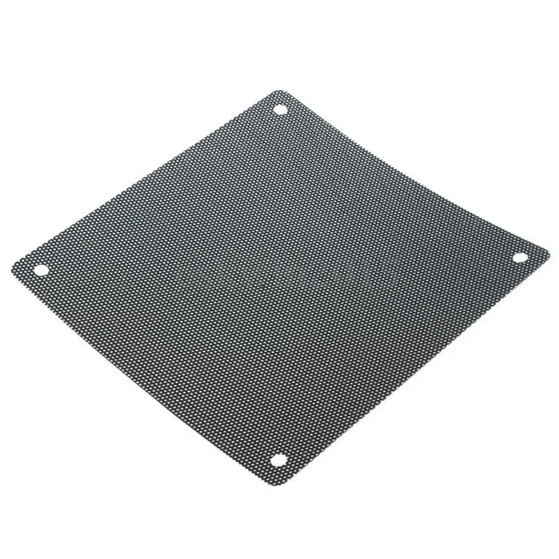 Hot 5PCS/lot Fan Dust Filter 120mm Cuttable Black PVC PC Fan Dust Filter Dustproof Case Computer Mesh
