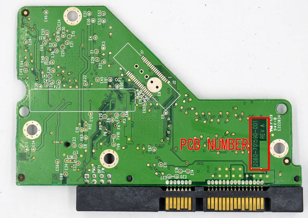 Imagem -04 - Pcb Hdd 2060701590001 Rev a 2061-701590-x02 2061-701590-q01 2061-701590-y02 2061-701590-x03 Y06 X02 Q01 Y02 X03 Y06