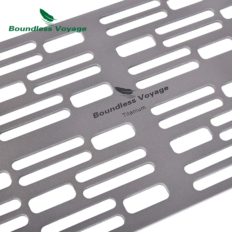 Boundless Voyage Titanium  Charcoal BBQ Grill Net Barbecue  for Family Garden Picnic Outdoor Camping Ultralight Durable