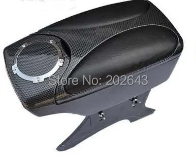 

car console box storage armrest center plastic leather 28*12*15cm universal car aramest cushion