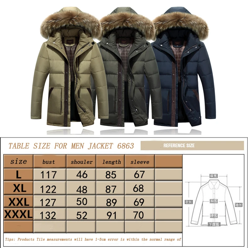 Asesmay 2021 Fashion Men Winter Jackets Men Coat Winter Men\'s Down Parka Male Brand-clothing Duck Down Jacket Winter