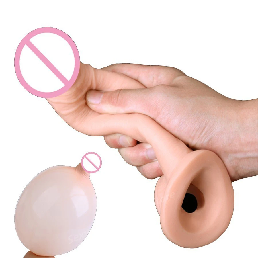 Soft Silicone Extender Dildo Male Cock Ring Reusable Realistic Penis Sleeve Delay ejaculation Condom for Men Adult Sex Toys Gay