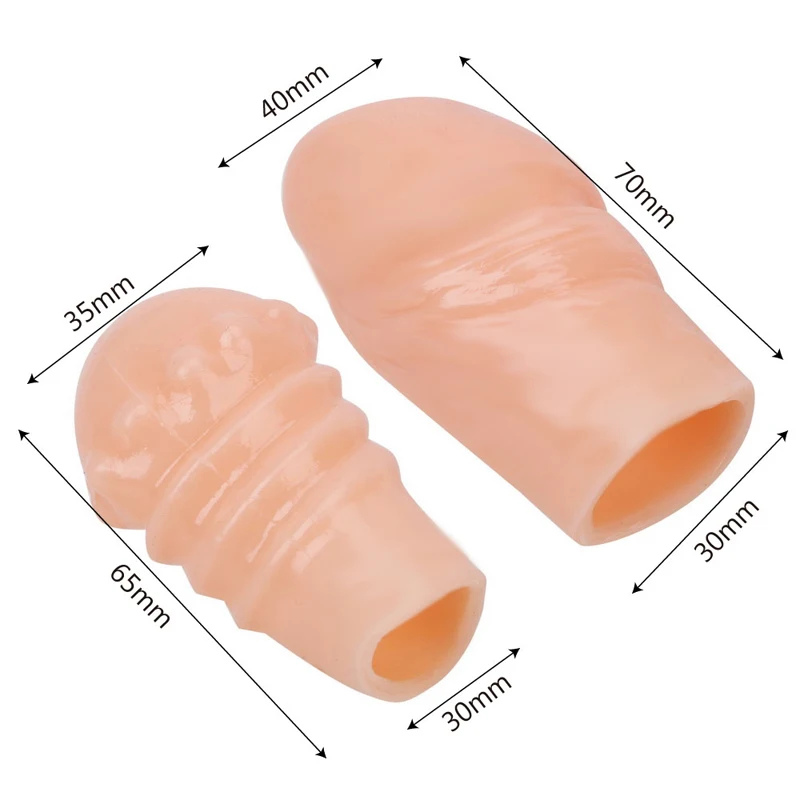 Silicone Reusable Foreskin Glans penis Sleeve Enlargement Penis Extender Sex Toys for Men Male Delay Ejaculation Penis Cock Ring