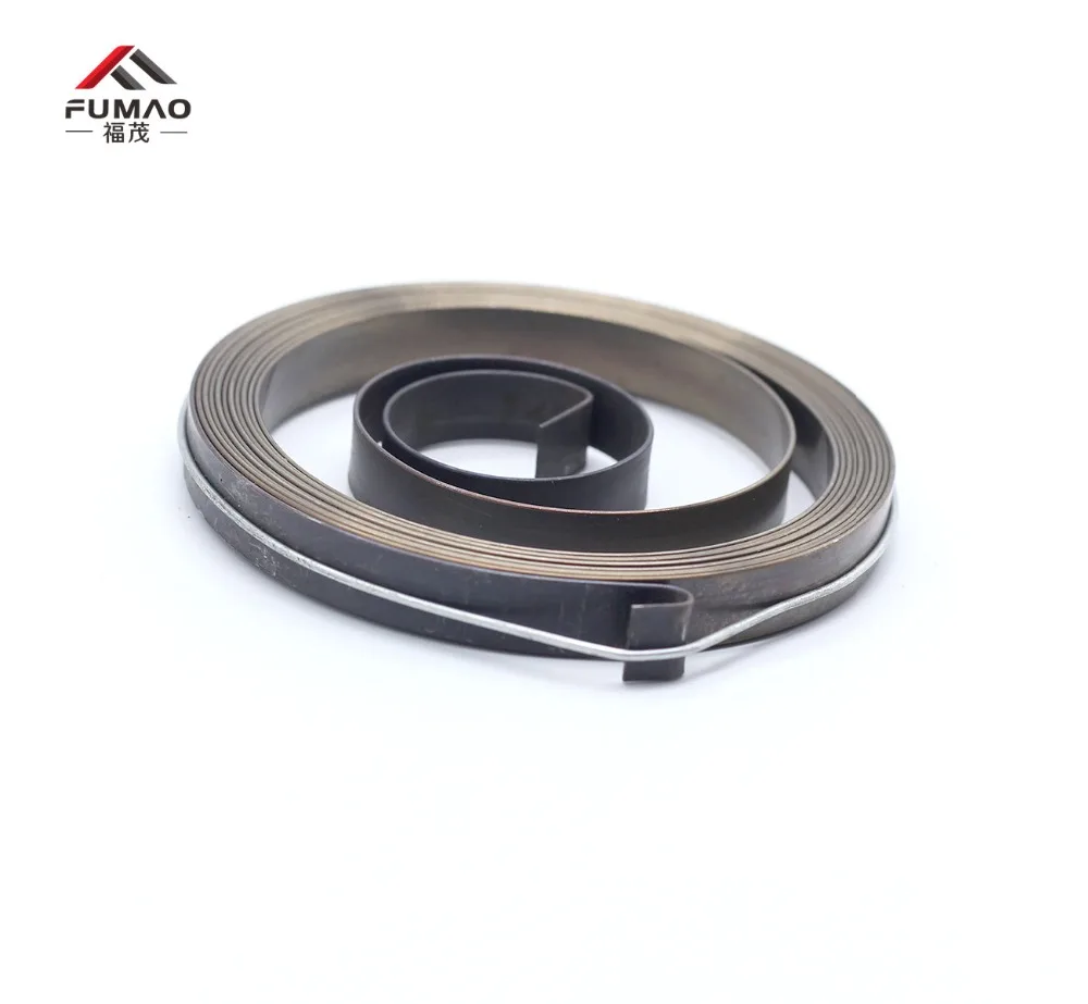 FUMAO Wholesale precision constant force flat spiral torsion spring for seat belt retractor 0.8x10x93x32x3000mm