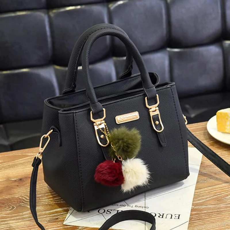 Yogodlns Frauen Perlen Anhänger Handtasche Damen geprägte Umhängetasche Damen Messenger Bag Hairball Taschen hochwertige Tasche – Detail 21