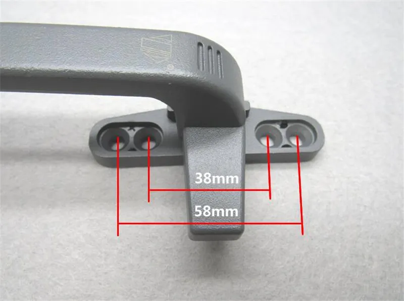 Aluminum push window handle inside door lock handle image 5