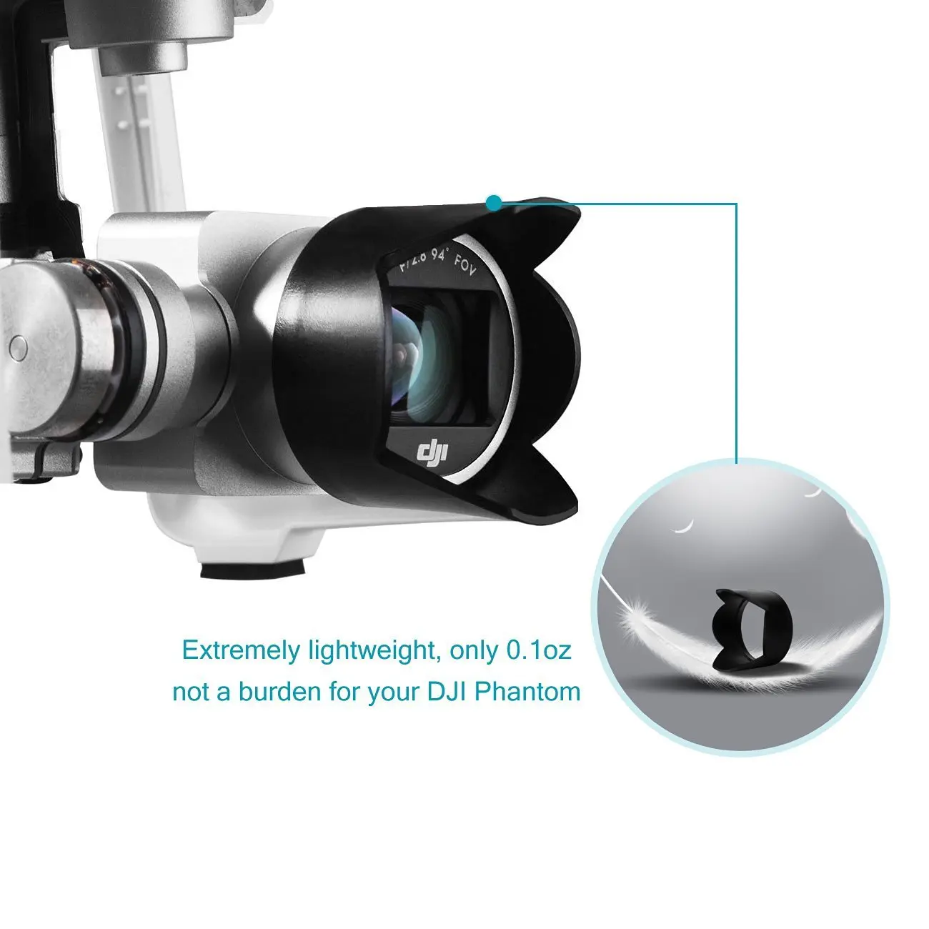 Lens Hood For DJI Phantom 3 4 Drone Cap Lens Cover Camera Cover Anti Glare Sun Shade Light Protection Shield Gimbal Accessories image 2