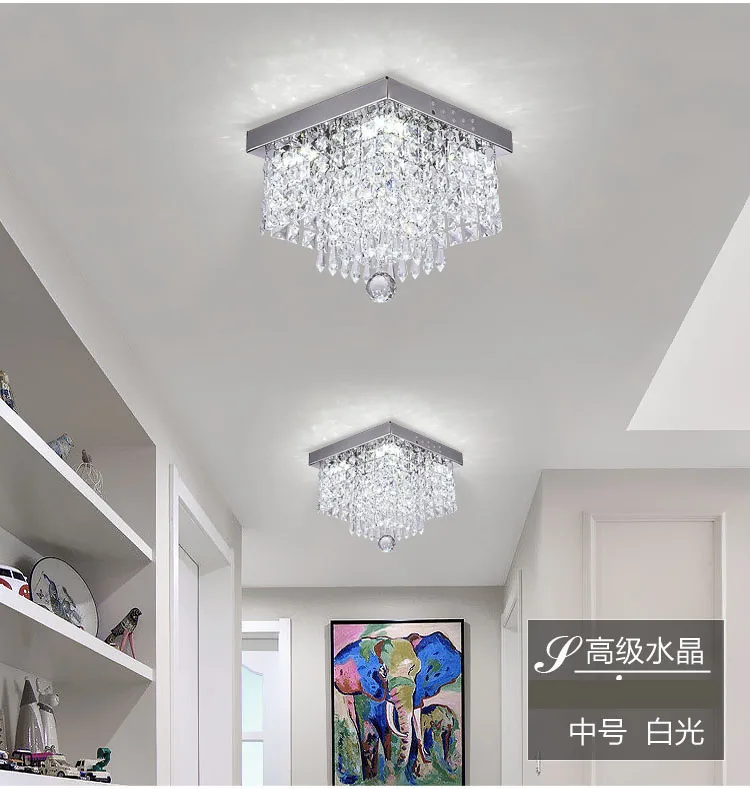 Crystal Chandeliers Lights Lighting Fixture Modern Lamps Chandelier for Ceiling Living room Aisle Stair Hallway lights Plafon