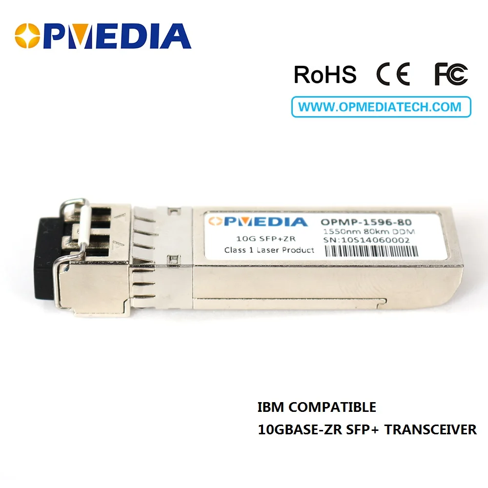 3 YEARS WARRANTY! IBM compatible,10GBASE-ZR SFP+ transceiver,10G 1550nm 80km SFP+ optical module with LC connector and DDM