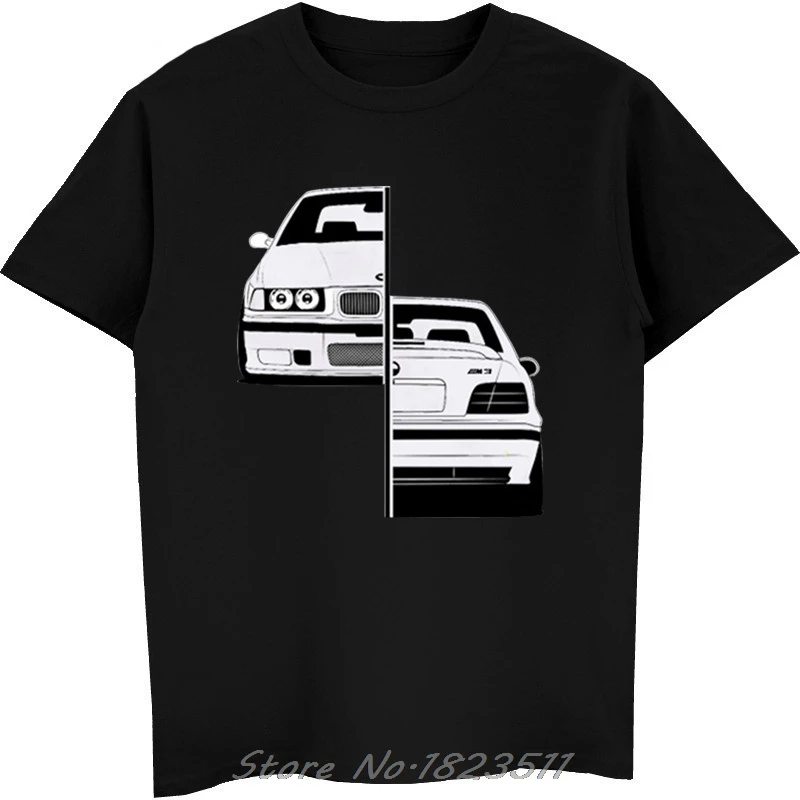 Cool Automotive Car Turbo E30 E36 E46 t shirt men Anime T-shirts plus size tee shirt homme classic Vintage TShirt Men Camisetas