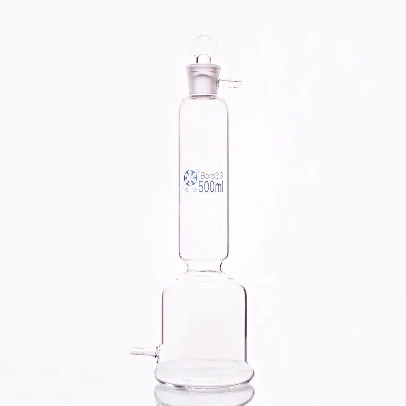 

Gas drying tower with glass stopper,Capacity 500ml,Joint 29/32,High borosilicate glass drying device