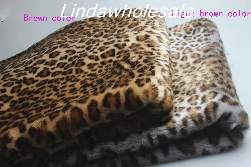 High-grade imitation leopard-print faux fur fabric clothing hat bag car mat background decorative cloth,felt cloth,160*50cm/pcs