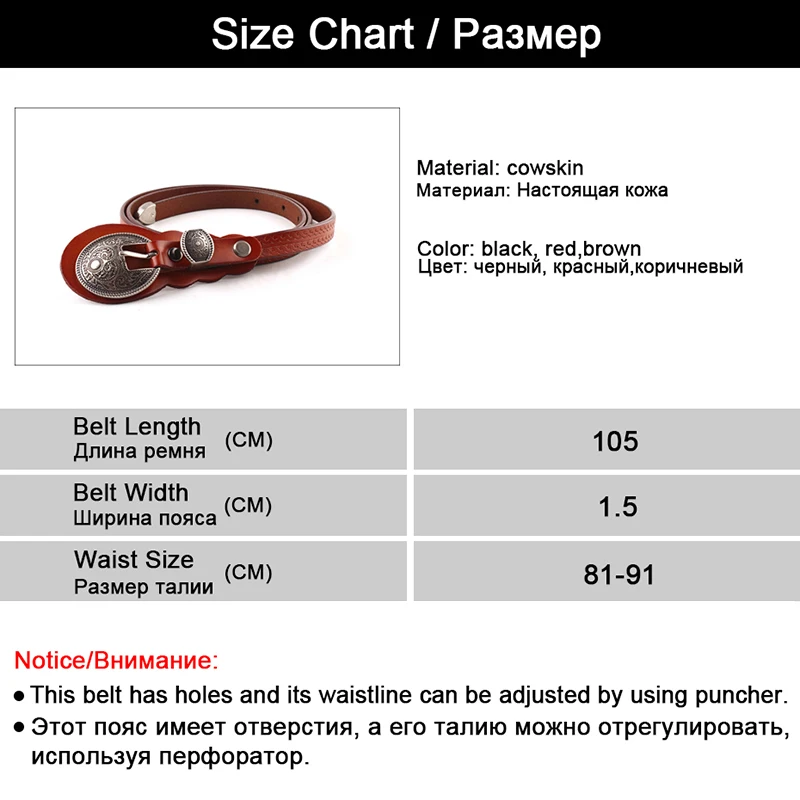MaiKun Thin Belts for Women belt Lady\'s Vintage Original Leather Designer Belt Metal Buckle Female Belt