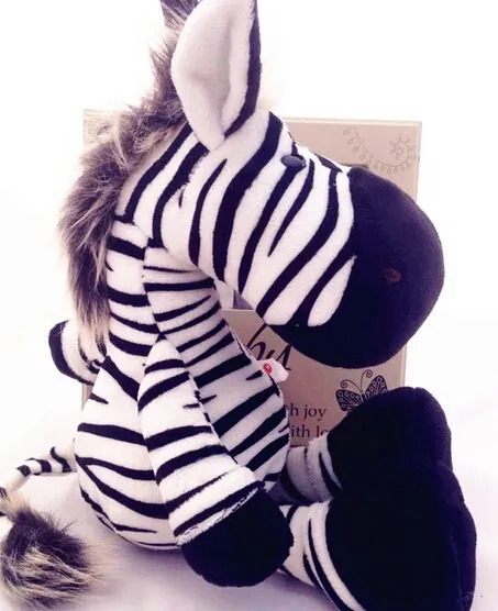 25cm Germany  Jungle Brother Zebra Plush Doll for children birthday gifts 1pcs