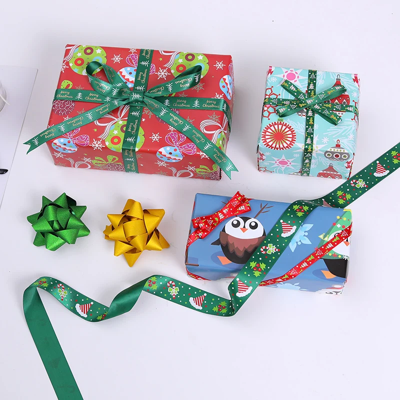 5piece 52x75cm Merry Christmas Decoration Wrapping Gift Wrap Paper New year Artware Packing Package Paper Christmas Paper