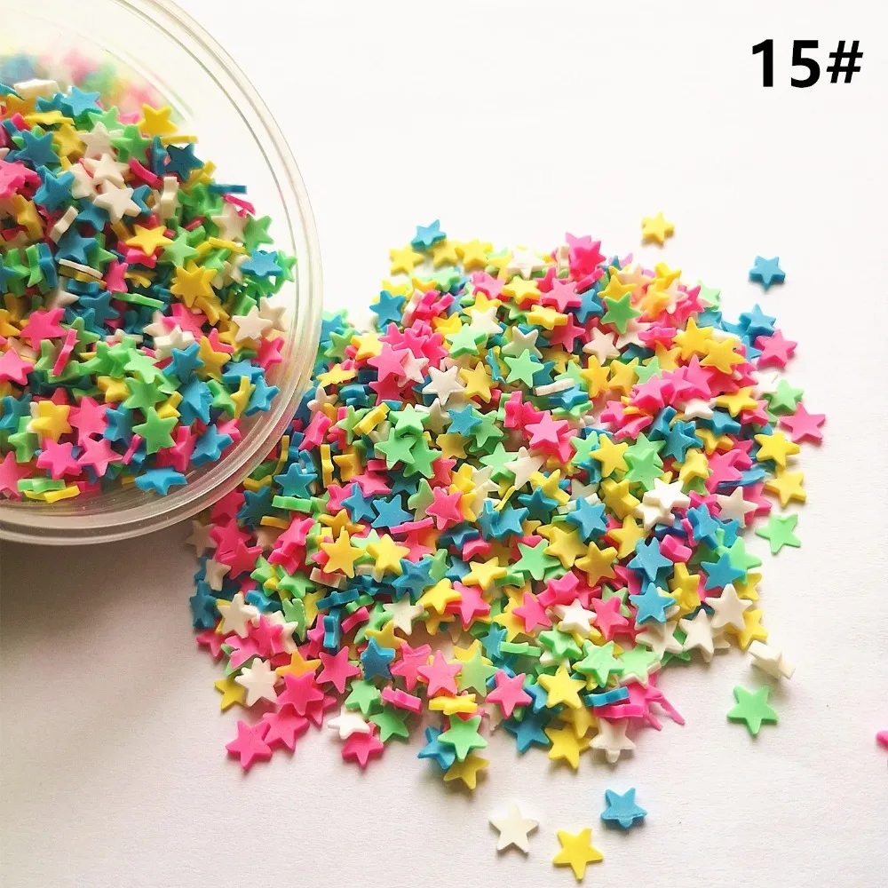 20g Polymer Clay Streusel Bunte süße gefälschte Fruchtzucker Schokoladenkorn Simulation Lebensmittel Heimdekoration Puppenhaus – Detail 15