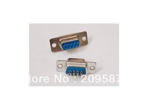 

50pcs 9 Pin D-SUB Female DB9F Solder Type Connector DB9