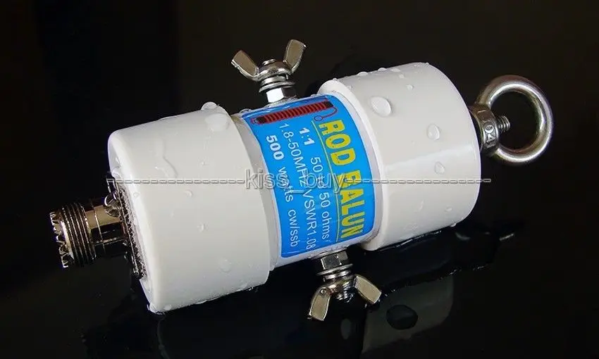 1:1 HF Balun Waterproof for 160m - 6m Band (1.8 - 50MHz) 500W for Shortwave antenna balun Short wave