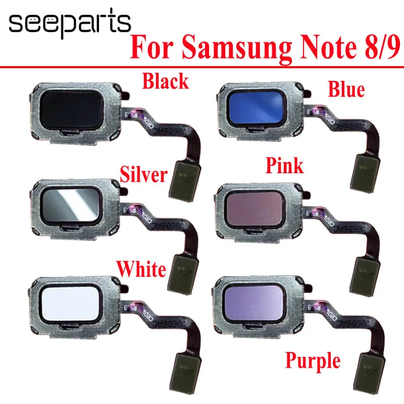 For Samsung Note 8 Fingerprint Sensor Touch ID Home Menu Button Flex Cable  Replacement Parts For Samsung note 9 Fingerprint