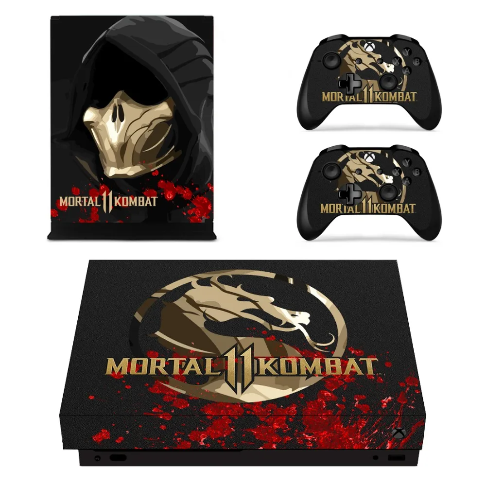 

Game Mortal Kombat 11 Skin Sticker Decal For Microsoft Xbox One X Console and Controller For Xbox One X Skin Sticker Vinyl