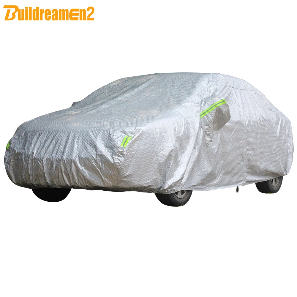 Buildremen2 Thick Car Cover 3 Layers Waterproof Sun Rain Hail Resistant Cover For Audi A3 A4 A6 A8 TT Q3 Q5 Q7 80 90 RS3 S5 S6