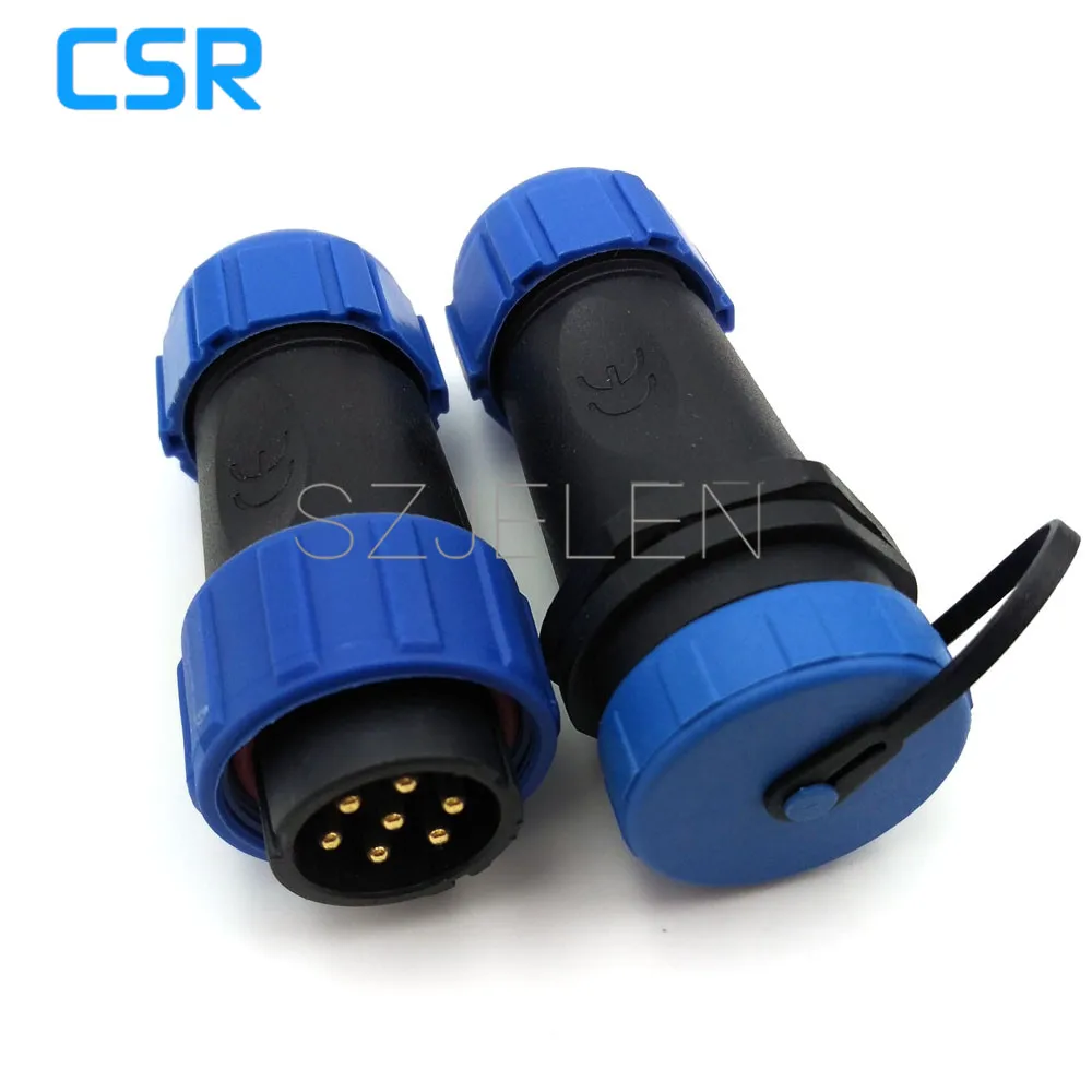 SP2110/P7-S7,  7 Pin Waterproof Connector , Wire Connectors, Automotive Connectors, Industrial Equipment Power Connectors 7 Pin