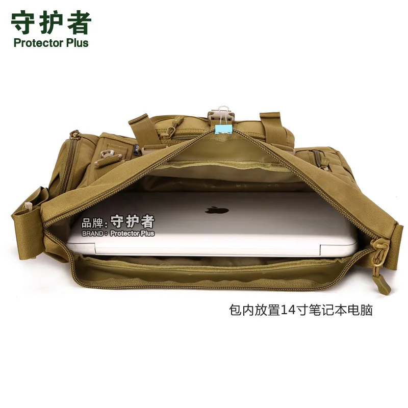 A4 large capacity bag Nylon waterproof  man bag messenger bags big shoulder bag for Ipad ,14 inch laptop   A3191