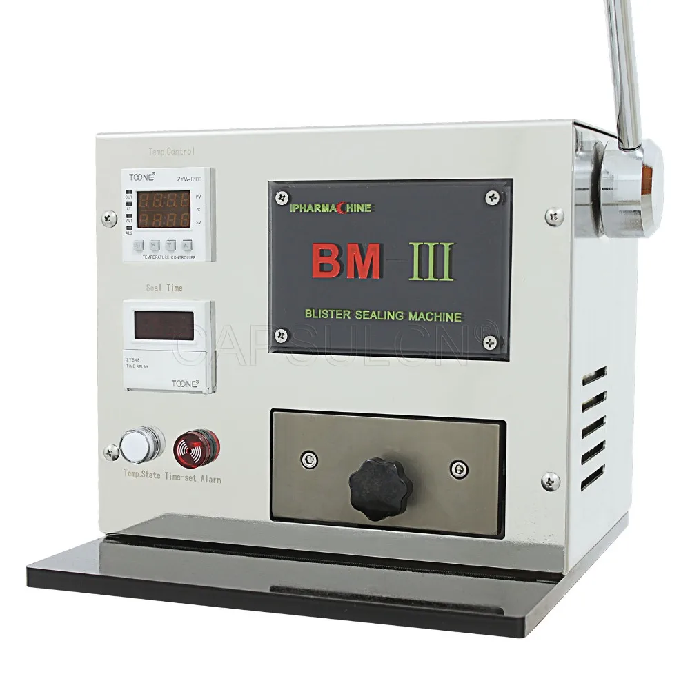 BM-III Pro-máquina de cápsulas de sellado de blíster, máquina de sellado de blíster, adecuado para todo tamaño de cápsulas, cuidado de la salud hospitalaria, 110V, 60HZ