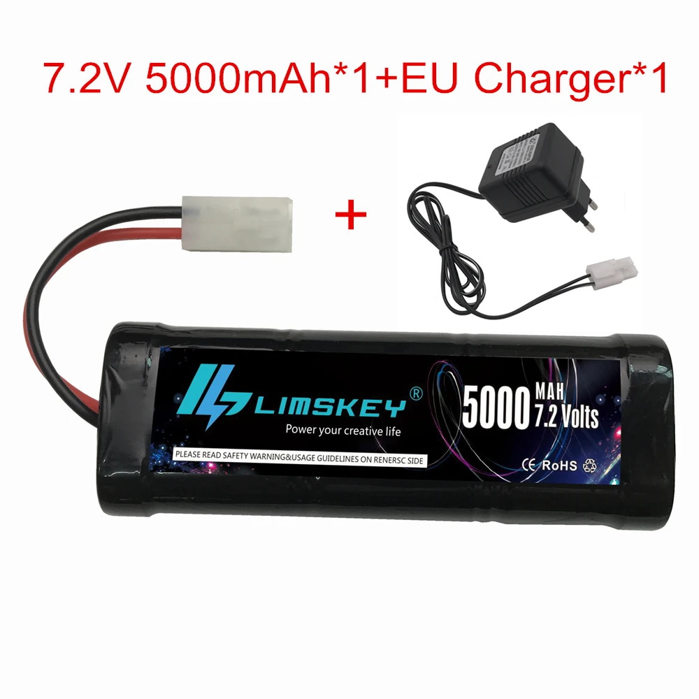 7.2 V 3500mah/ 5000mAh Ni-MH SC bateria i 7.2 v ładowarka na zabawki zdalnie sterowane cysterna helikopter ze złączami Tamiya 7.2 v bateria